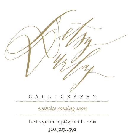 Betsy Dunlap Calligraphy - Website Coming Soon